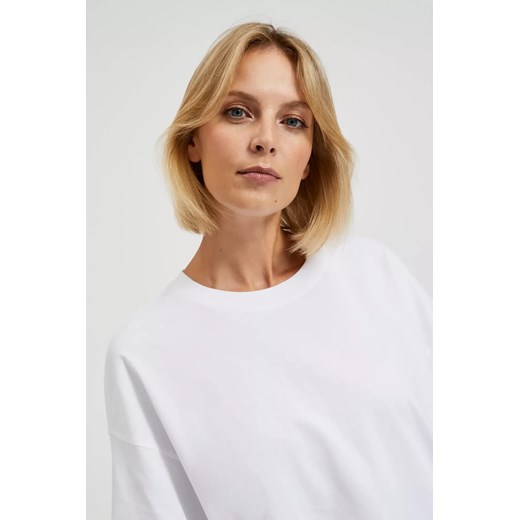 Bluzka damska Moodo.pl bawełniana z krótkimi rękawami 