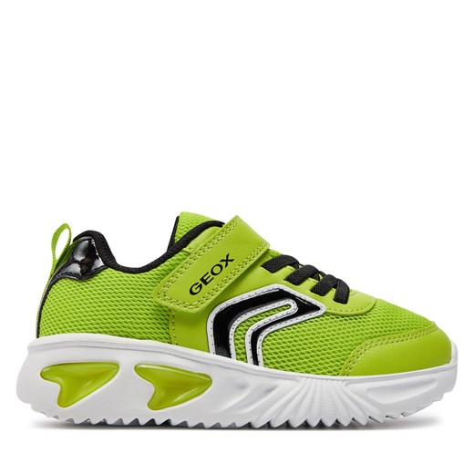 Buty sportowe dziecięce zielone Geox na rzepy 