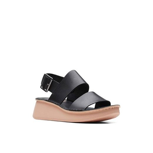 Sandały damskie Clarks na koturnie casualowe