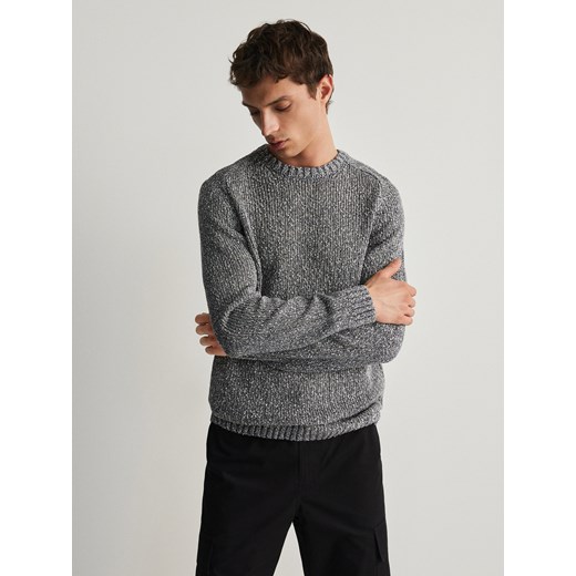 Reserved - Sweter z raglanowym rękawem - granatowy ze sklepu Reserved w kategorii Swetry męskie - zdjęcie 170063625
