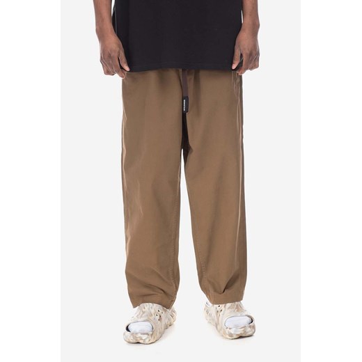 Manastash spodnie Flex Climber Wide Leg męskie kolor brązowy proste ze sklepu PRM w kategorii Spodnie męskie - zdjęcie 170064759
