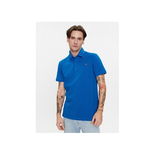 Napapijri Polo Eolanos 3 NP0A4GB3 Niebieski Regular Fit ze sklepu MODIVO w kategorii T-shirty męskie - zdjęcie 170072448