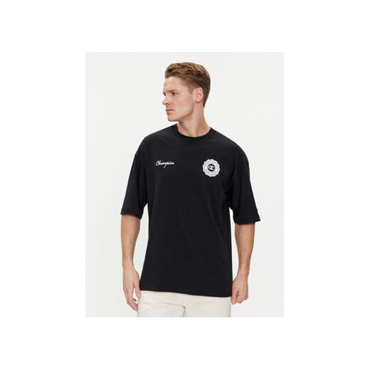 Champion T-Shirt 219855 Czarny Custom Fit ze sklepu MODIVO w kategorii T-shirty męskie - zdjęcie 170073629