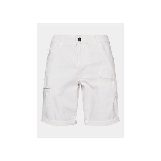 Redefined Rebel Szorty jeansowe RRStockholm 226131 Biały Slim Fit ze sklepu MODIVO w kategorii Spodenki męskie - zdjęcie 170073668