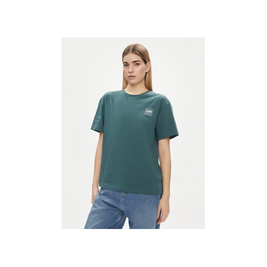 Lee T-Shirt 112350208 Zielony Relaxed Fit ze sklepu MODIVO w kategorii Bluzki damskie - zdjęcie 170073827