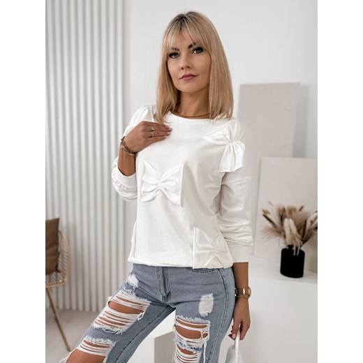 bluza millen ecru uni ze sklepu UBRA w kategorii Bluzy damskie - zdjęcie 170093685