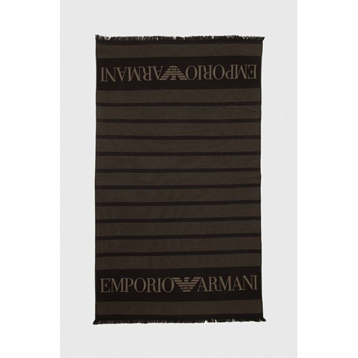 Emporio Armani Underwear ręcznik kolor czarny 231763 4R458 ze sklepu ANSWEAR.com w kategorii Ręczniki - zdjęcie 170093955