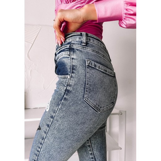 Jeansy skinny z motylkami Butterfly Clamodi L okazja Clamodi