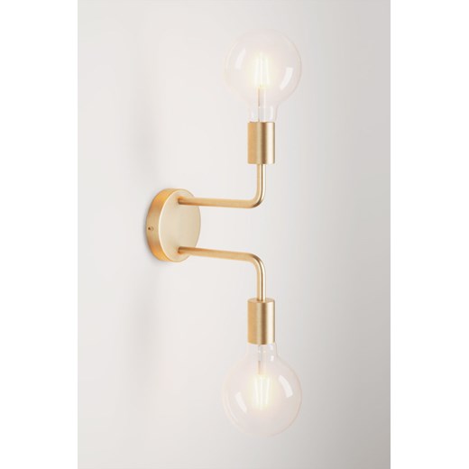 H & M - Metalowa Lampa Z 2 Żarówkami - Złoty ze sklepu H&M w kategorii Lampy ścienne - zdjęcie 170103896