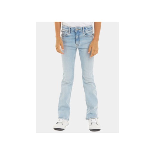 Calvin Klein Jeans Jeansy IG0IG02378 Niebieski Flare Fit ze sklepu MODIVO w kategorii Spodnie dziewczęce - zdjęcie 170108819
