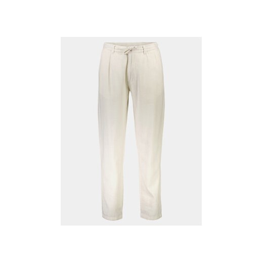 Lindbergh Spodnie materiałowe 30-003020 Biały Relaxed Fit ze sklepu MODIVO w kategorii Spodnie męskie - zdjęcie 170108856