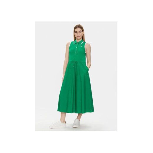 Tommy Hilfiger Sukienka letnia WW0WW41272 Zielony Regular Fit ze sklepu MODIVO w kategorii Sukienki - zdjęcie 170108897