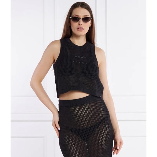 Tommy Jeans Top | Cropped Fit Tommy Jeans XS promocyjna cena Gomez Fashion Store