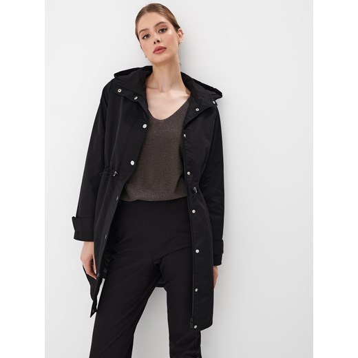 Mohito - Czarna kurtka parka - czarny Mohito 32 promocyjna cena Mohito