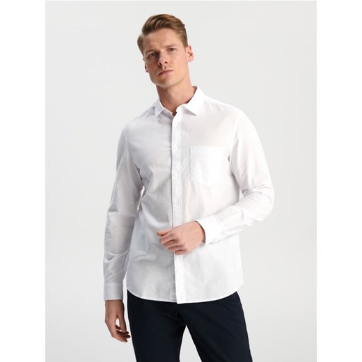 Sinsay - Koszula regular - biały ze sklepu Sinsay w kategorii Koszule męskie - zdjęcie 170111276