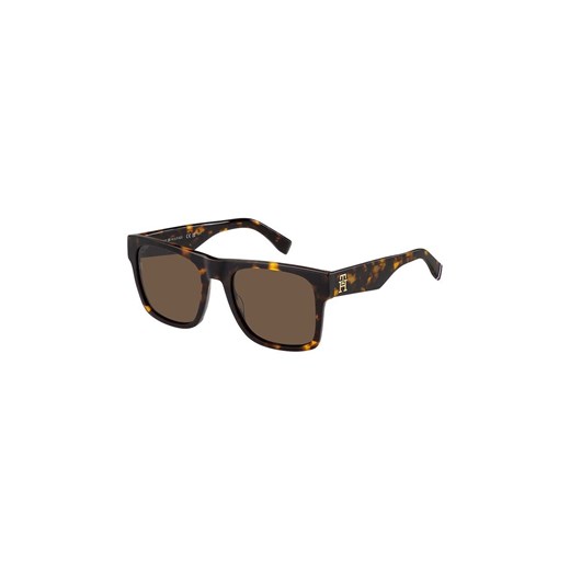 Tommy Hilfiger okulary przeciwsłoneczne damskie kolor brązowy Tommy Hilfiger 53 ANSWEAR.com