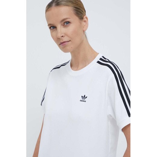 adidas Originals t-shirt 3-Stripes damski kolor biały IR8051 ze sklepu ANSWEAR.com w kategorii Bluzki damskie - zdjęcie 170116659
