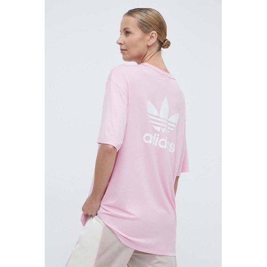 adidas Originals t-shirt Trefoil Tee damski kolor różowy IR8067 S ANSWEAR.com