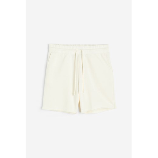 H & M - Szorty dresowe Regular Fit - Biały ze sklepu H&M w kategorii Spodenki męskie - zdjęcie 170117366