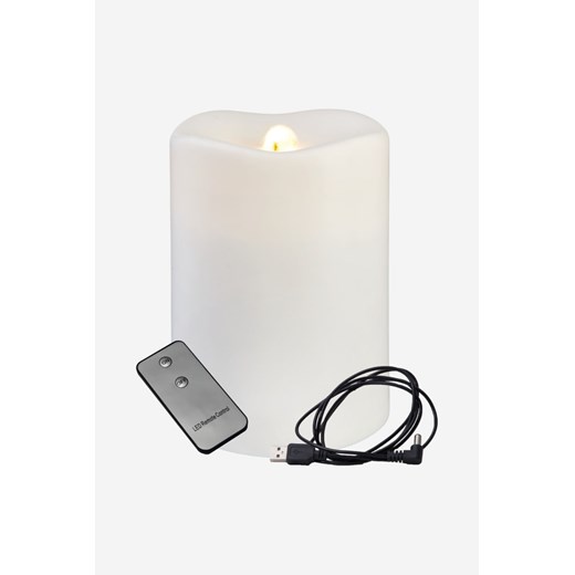 H & M - Świeca Blokowa Led Water Candle - Biały ze sklepu H&M w kategorii Świece i dyfuzory - zdjęcie 170117437