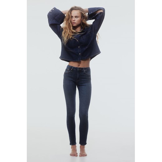 H & M - Shaping Skinny Regular Jeans - Niebieski H & M 38 H&M