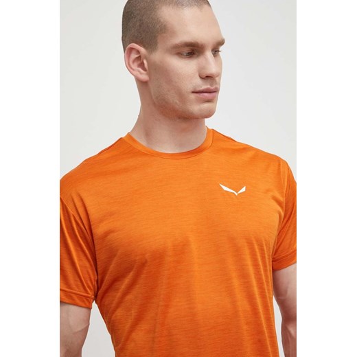 Salewa t-shirt sportowy Puez Melange Dry kolor pomarańczowy melanżowy 00-0000026537 ze sklepu ANSWEAR.com w kategorii T-shirty męskie - zdjęcie 170121776