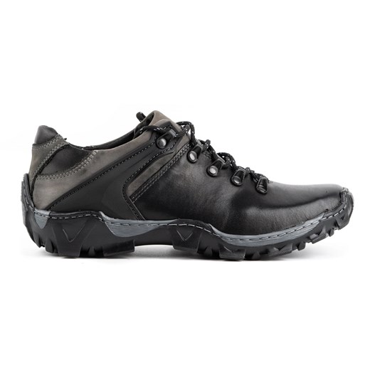 Męskie buty trekkingowe 116 czarne ze sklepu butyolivier w kategorii Buty trekkingowe męskie - zdjęcie 170122279