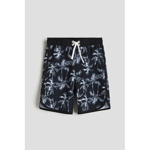 H & M - Wzorzyste szorty kąpielowe - Czarny ze sklepu H&M w kategorii Spodenki chłopięce - zdjęcie 170123088