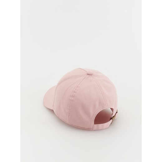 Różowa czapka dziecięca Reserved tkaninowa 