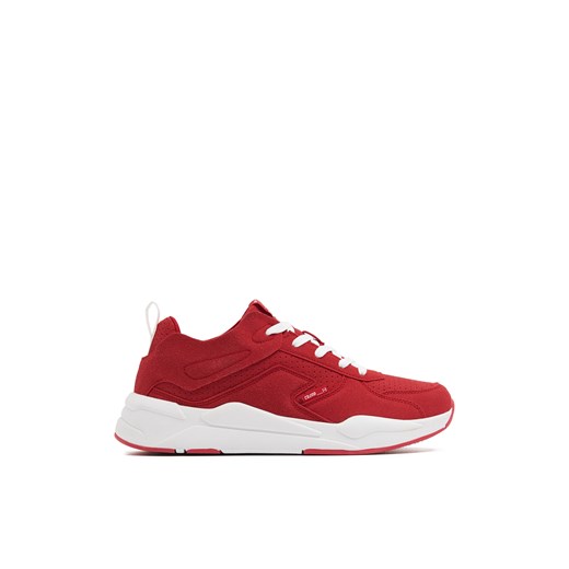 Cropp - Czerwono-białe sneakersy - czerwony ze sklepu Cropp w kategorii Buty sportowe męskie - zdjęcie 170127466