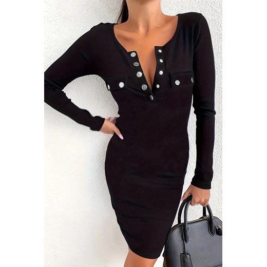 Sukienka ESOMELDA BLACK ze sklepu Ivet Shop w kategorii Sukienki - zdjęcie 170127836