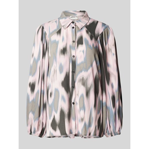 Bluzka koszulowa z wzorem na całej powierzchni ze sklepu Peek&Cloppenburg  w kategorii Koszule damskie - zdjęcie 170132238