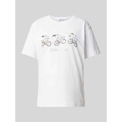 T-shirt z nadrukiem Peanuts® ze sklepu Peek&Cloppenburg  w kategorii Bluzki damskie - zdjęcie 170132239
