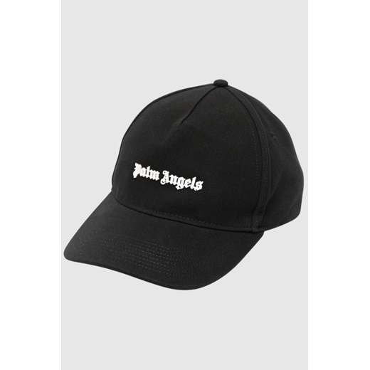 PALM ANGELS Czarna czapka z daszkiem i gumowym logo ze sklepu outfit.pl w kategorii Czapki z daszkiem męskie - zdjęcie 170134888
