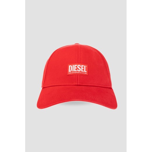 DIESEL Czerwona czapka z daszkiem ze sklepu outfit.pl w kategorii Czapki z daszkiem męskie - zdjęcie 170134985