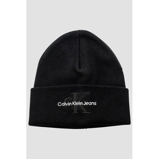 CALVIN KLEIN Czarna czapka ze sklepu outfit.pl w kategorii Czapki zimowe męskie - zdjęcie 170134997