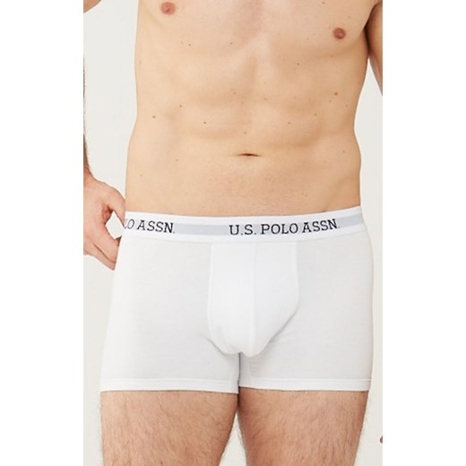 U.S Polo Assn. bawełniane białe bokserki męskie 80450, Kolor biały, Rozmiar S, U.S. POLO ASSN ze sklepu Intymna w kategorii Majtki męskie - zdjęcie 170137196