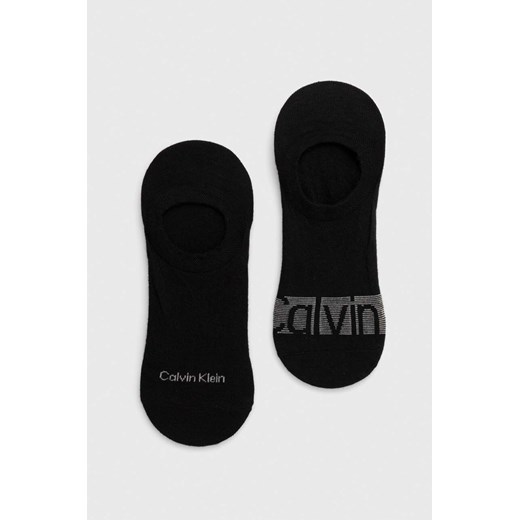 Calvin Klein skarpetki 2-pack męskie kolor czarny ze sklepu ANSWEAR.com w kategorii Skarpetki męskie - zdjęcie 170143798