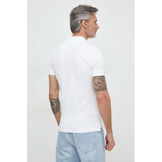Calvin Klein Jeans polo męski kolor biały gładki XL ANSWEAR.com