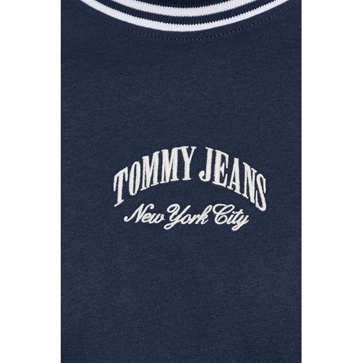 Tommy Jeans t-shirt bawełniany męski kolor granatowy z aplikacją Tommy Jeans M ANSWEAR.com