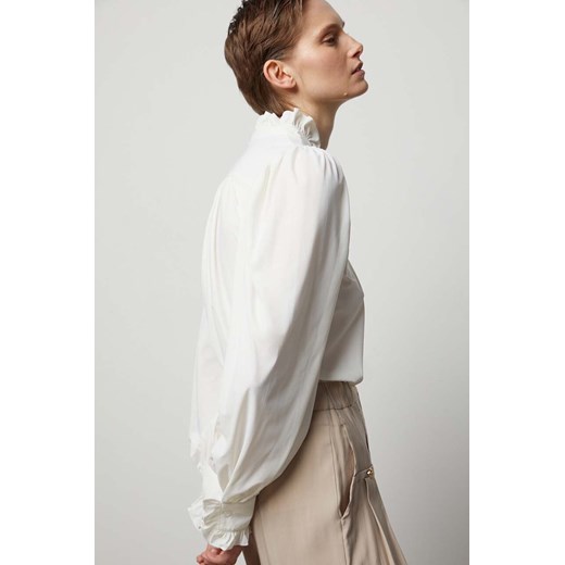 Answear Lab bluzka damska kolor biały gładka ze sklepu ANSWEAR.com w kategorii Bluzki damskie - zdjęcie 170144279