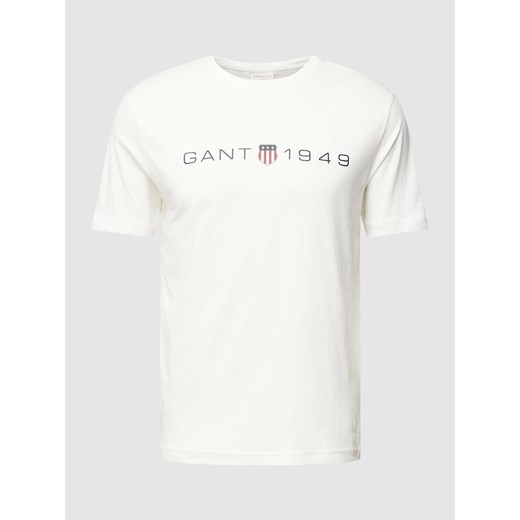 T-shirt z nadrukiem z logo Gant L Peek&Cloppenburg 