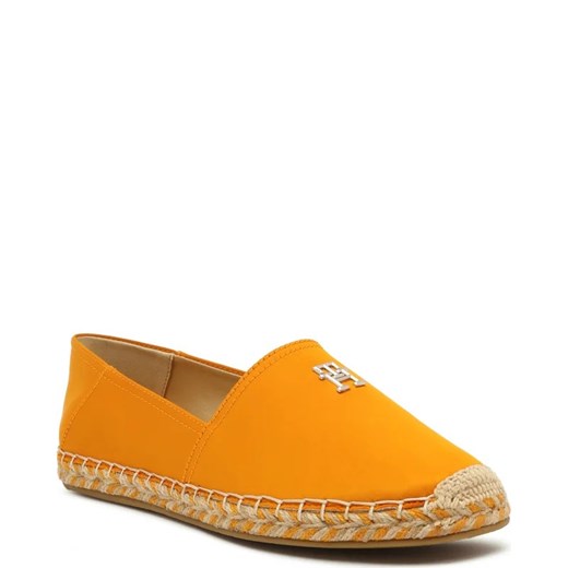 Tommy Hilfiger espadryle damskie z tworzywa sztucznego na płaskiej podeszwie casualowe