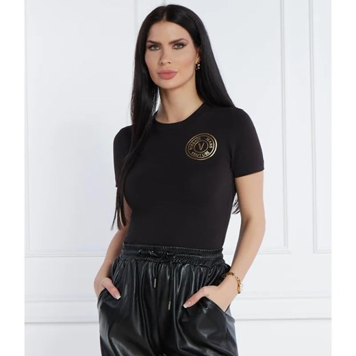Versace Jeans Couture T-shirt | Regular Fit | stretch ze sklepu Gomez Fashion Store w kategorii Bluzki damskie - zdjęcie 170147388