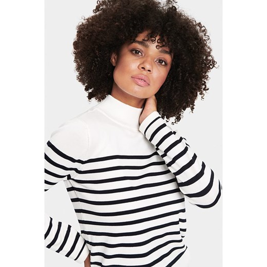 SAINT TROPEZ Sweter w kolorze biało-czarnym ze sklepu Limango Polska w kategorii Swetry damskie - zdjęcie 170147928