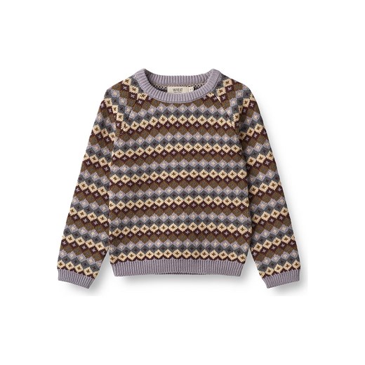 Wheat Sweter &quot;Mimi&quot; w kolorze brążowo-beżowo-lawendowym ze sklepu Limango Polska w kategorii Swetry chłopięce - zdjęcie 170147945
