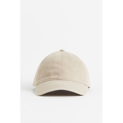 H & M - Dżinsowa czapka z daszkiem - Beżowy ze sklepu H&M w kategorii Czapki z daszkiem damskie - zdjęcie 170148137
