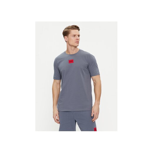 Hugo T-Shirt Diragolino212 50447978 Szary Regular Fit ze sklepu MODIVO w kategorii T-shirty męskie - zdjęcie 170149209