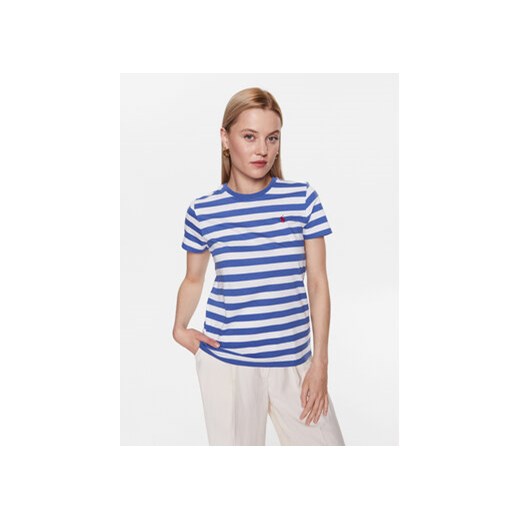 Polo Ralph Lauren T-Shirt 211915779001 Niebieski Regular Fit ze sklepu MODIVO w kategorii Bluzki damskie - zdjęcie 170149266