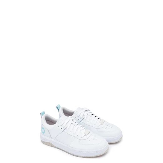 Buty sportowe damskie Hugo Boss sneakersy z tworzywa sztucznego białe płaskie 